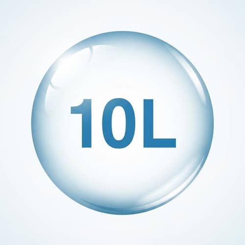 10L Water Droplet Icon Design