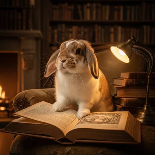 Contemplative Rabbit: Deep Thoughts in Nature