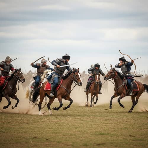 Iranian and Turanists Battle on Vast Field