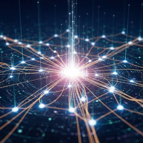 Interconnected Nodes Network: Information Flow Symbolized