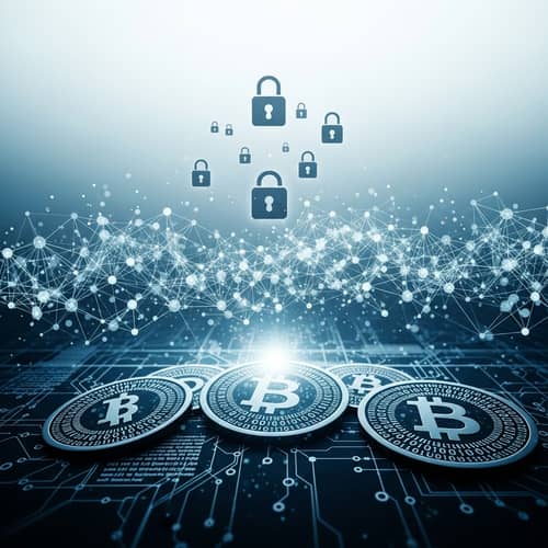 Cryptocurrency Concept: Virtual Currency & Encryption
