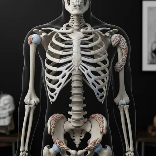 Artistic Human Skeletal System Representation