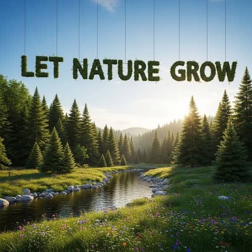 Let Nature Grow - Serene Forest Beauty