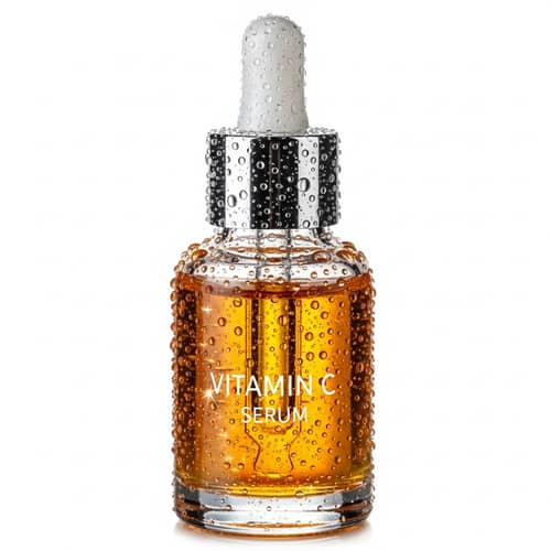 Vitamin C Serum Glass Bottle Macro Photography