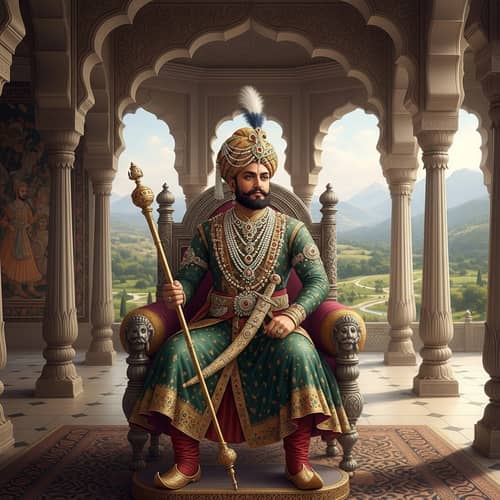 Kemp Gowda | Historical Figure in South Asian Royal Attire