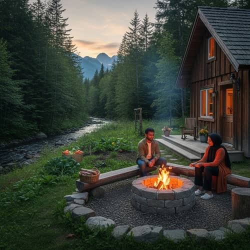 Tranquil Nature-Based Lifestyle | Rustic Cabin, Green Forests