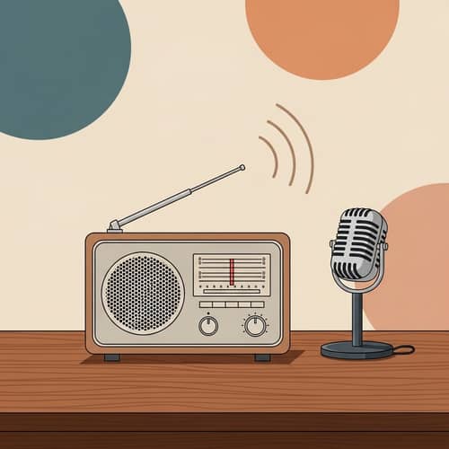 Modern Minimalistic Radio Broadcasting Design