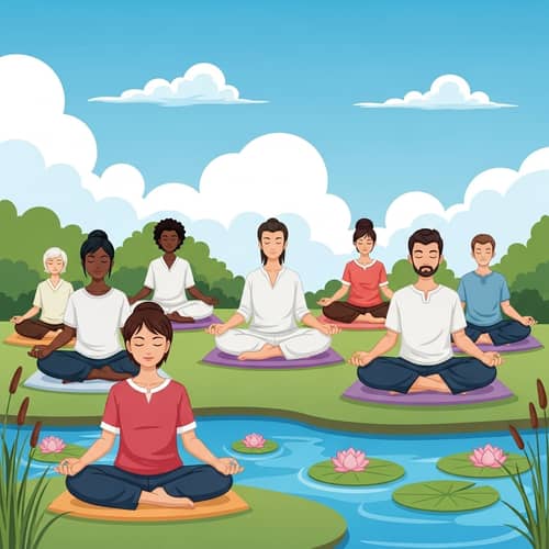 Serene Diverse Zen Group Meditation | Zen Events