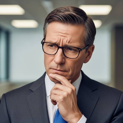 Professional Middle-Aged Man in Suit | Stock Photo