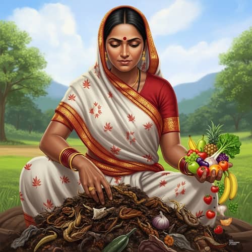 Mother Nature Transforming Food Waste into Bountiful Meal