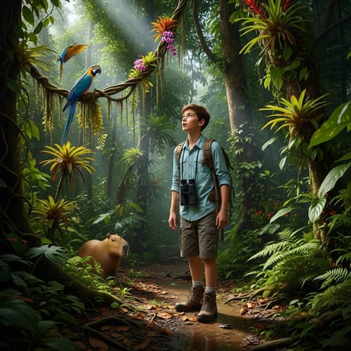 Amazon Jungle Expedition: 13-Year-Old Boy's Adventure