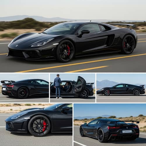 Porsha BlackSleek GT: Exquisite Sophistication & Performance | Luxury Sports Car
