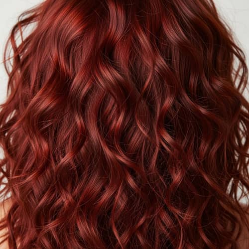 Vibrant Red Hair Textures and Shades | Curly and Lush