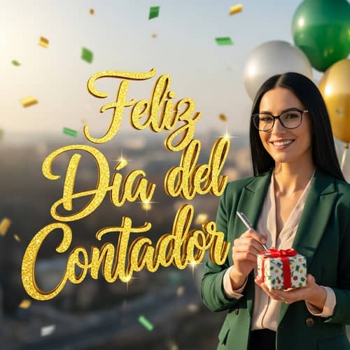 Celebrating Accountant's Day with Woman in Glasses