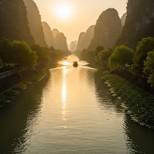 Qimeng Channel: Breathtaking Scenery on Narrow Waterway