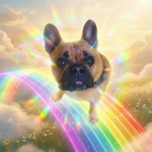 My Dog on the Rainbow Bridge: A Heartfelt Moment