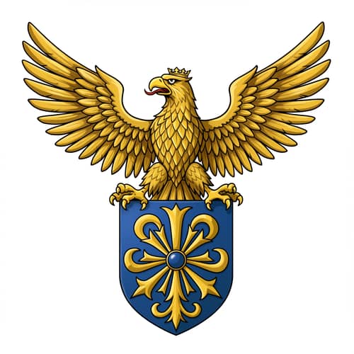 Golden Eagle Coat of Arms Design