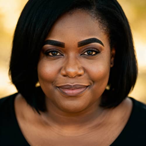 Stunning Portrait of an African Woman in Black Attire Stunning Portrait of an African Woman in Black Attire