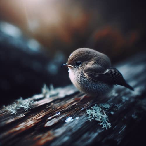 Lonely Small Bird - Explore Nature's Beauty