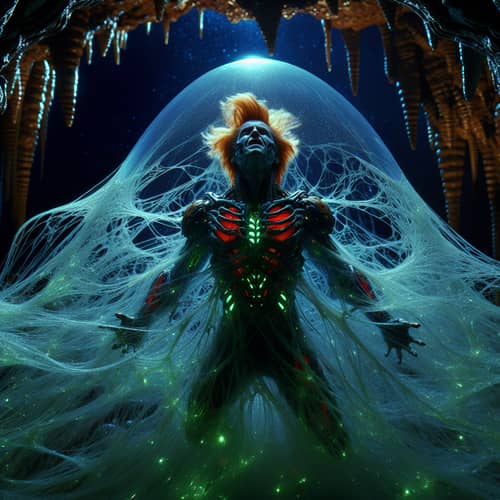 Mysterious Sci-Fi Transformation: Fiery Red-Haired Action Star Emerges