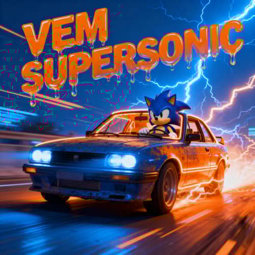 Sonic in Car: Brazilian Phonk Art Sonic in Car: Brazilian Phonk Art