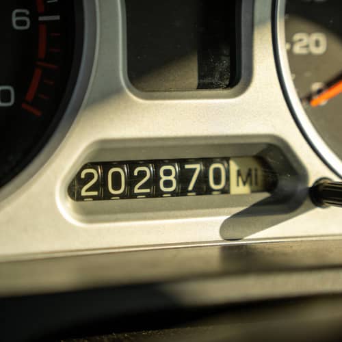 Detailed Car Dashboard Odometer Image