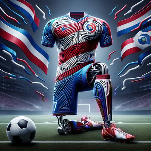 Innovative Costa Rica National Football Team Jersey Design