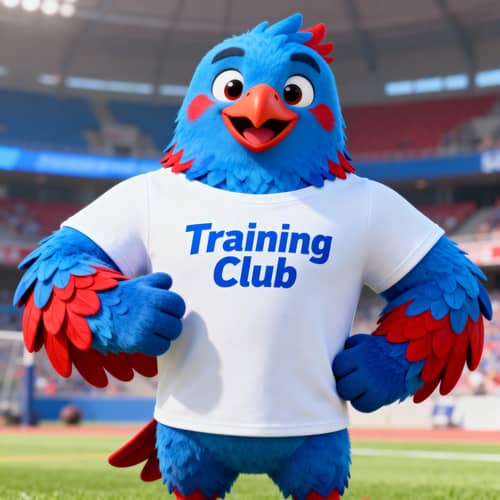 Friendly Animated Eagle Mascot Design | Training Club