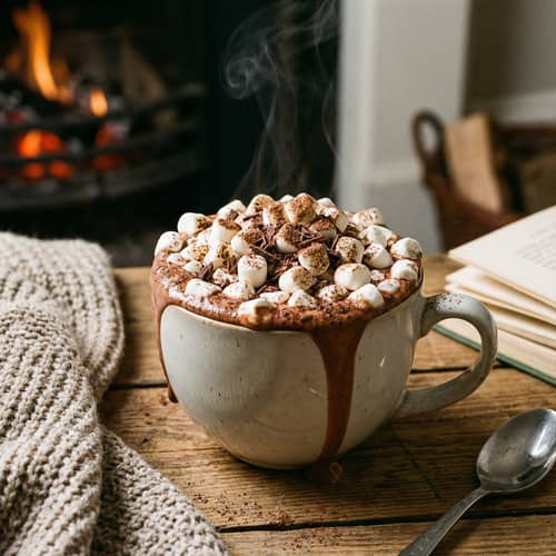 Delicious Hot Chocolate with Marshmallows Delicious Hot Chocolate with Marshmallows