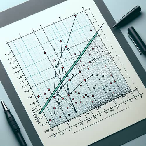 Linear Regression Analysis Graph with Best Fit Line