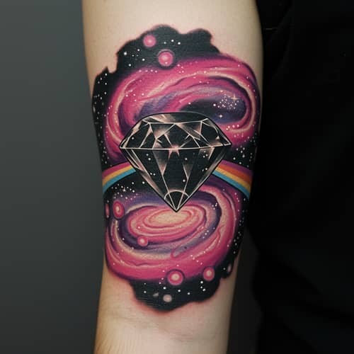 Dark Side of the Moon Tattoo - Diamante Negro Art