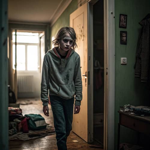 Zombie Teenager in His Room