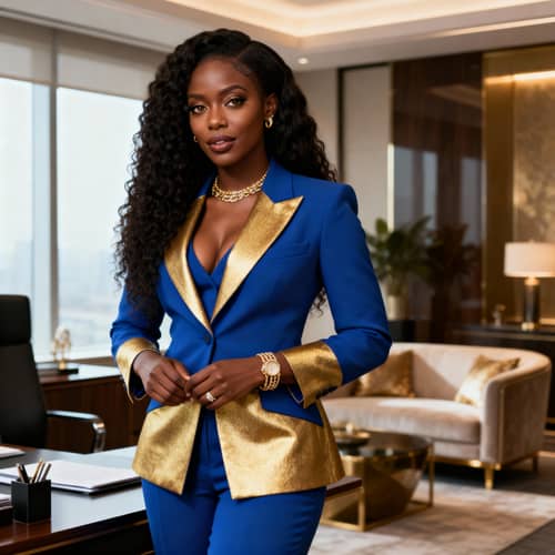 Empowered African Woman in Business Elegance Empowered African Woman in Business Elegance