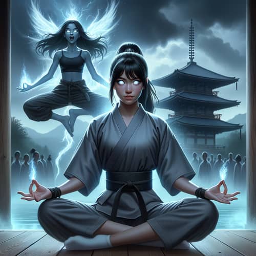 Levitating Korean-American Women in Martial Arts Poses | Final Showdown