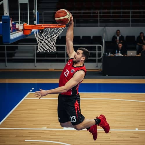 Man Playing Basketball - Sports Action Photography