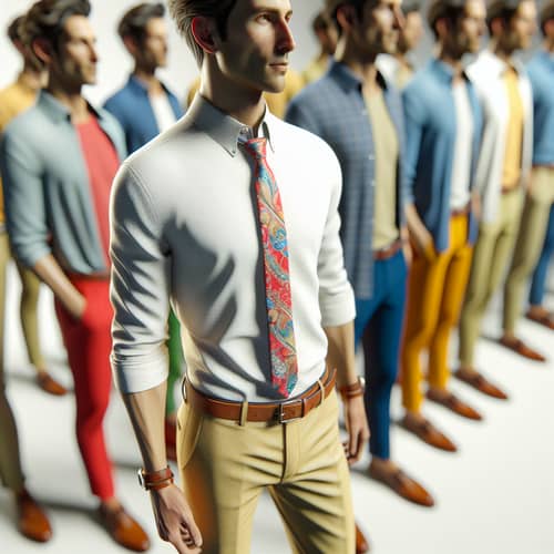 High-Quality 360-Degree View of Colorful Human Figure