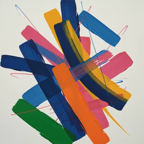 Modern Abstract Art in Vibrant Colors Modern Abstract Art in Vibrant Colors