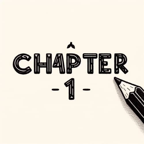 Simple Pencil Drawing of 'Chapter 1'