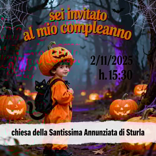 Halloween-Themed Birthday Invitation for Kids Halloween-Themed Birthday Invitation for Kids