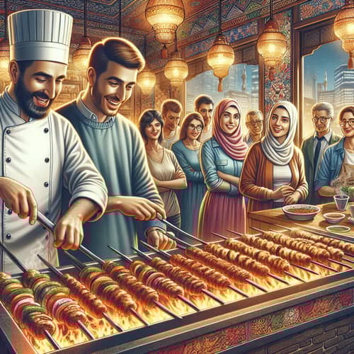 Vibrant Kebab Shop | Traditional Middle-Eastern Decor