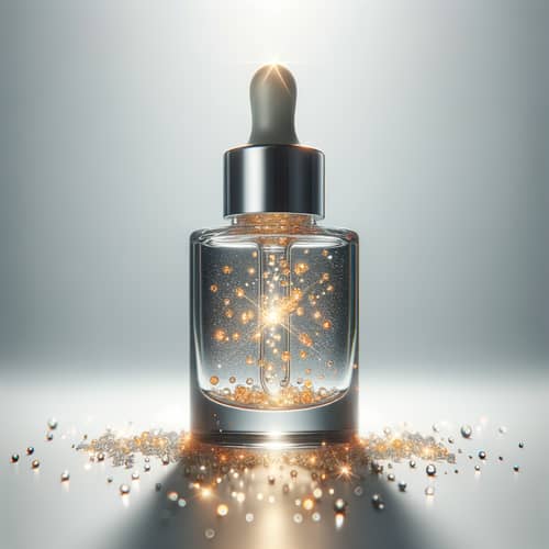 Vitamin C Serum Glass Bottle Macro Photography