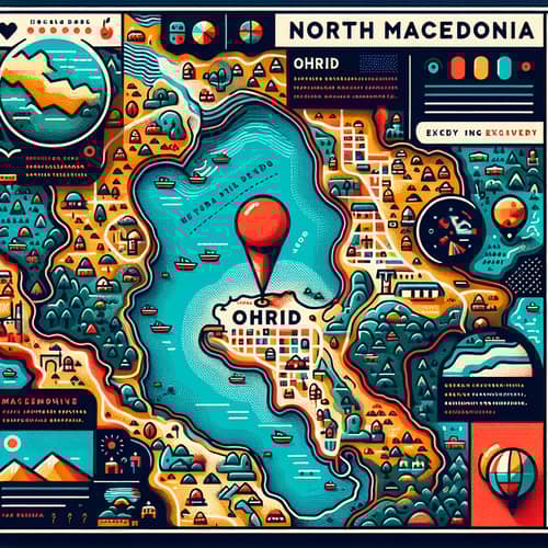 Ohrid City on Map of North Macedonia: Explore Vibrant Details