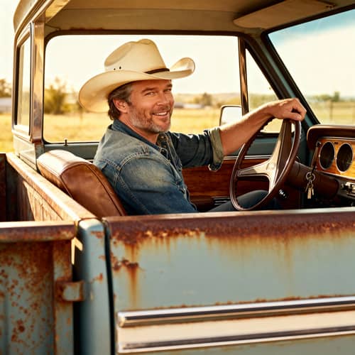 Blake Shelton: Relaxing in His Car Blake Shelton: Relaxing in His Car