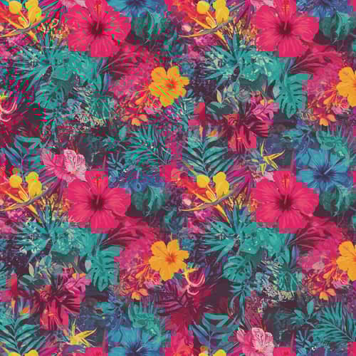 Tropical Floral Pattern for Dance Clubs