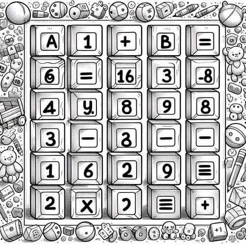 Interactive Arithmetic Coloring Page for Kids | Fun Math Activities