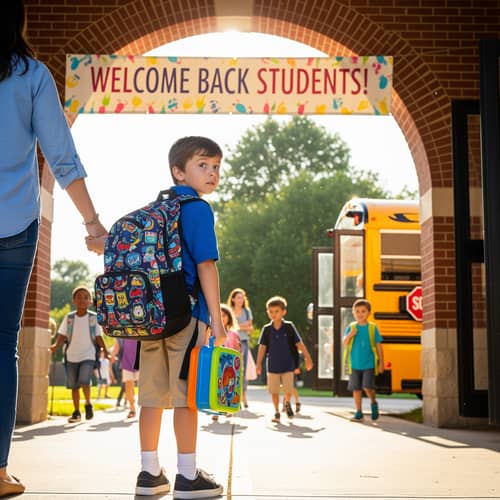 First Day of School for 7-Year-Olds First Day of School for 7-Year-Olds