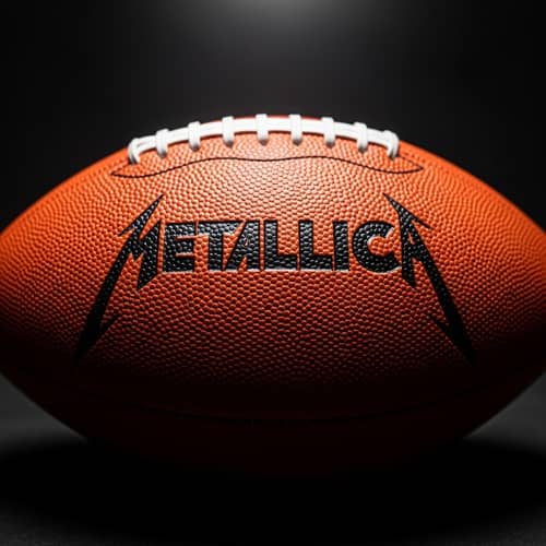 Metallica Logo Football - Unique Sports Gear