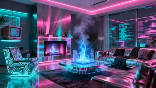 Stunning Cyberpunk Living Room Design Ideas Stunning Cyberpunk Living Room Design Ideas