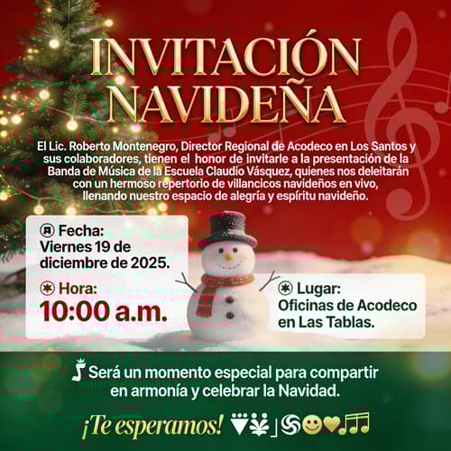 Christmas Invitation: Music Presentation by Claudio Vásquez