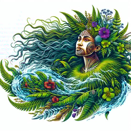 Papatūānuku Full-Body Image: Māori Mythology Tribute